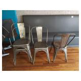 METAL STACKABLE OUTDOOR CHAIRS