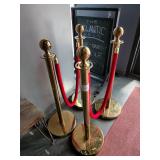 STANCHIONS VELVET ROPE