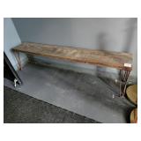 WOOD BENCH 68" X 11" X 18" TALL