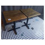 WOOD TOP TABLES 24" X 24"