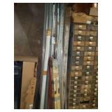 LOT OF CONDUIT & SUPPORT SHELVING