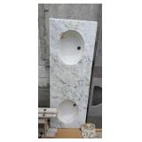 DOUBLE MARBLE SINK