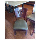 CUSHION SEAT WOOD FRAME CHAIRS