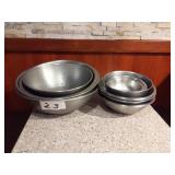 LOT 16 ASSORTED SS BOWLS