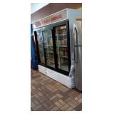 BEVERAGE AIR SELF CONTAINED 3 GLASS DOOR COOLER