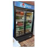 TRUE SELF CONTAINED SLIDING 2 DOOR REFRIGERATOR