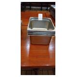 LOT 4 SS PANS 10" X 13" X 6"