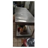 SS TABLE 84" X 32" - NO CONTENTS