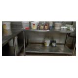 65" X 28" SS TABLE - NO CONTENTS