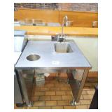 SS SINK TABLE 31" X 33" X 36"