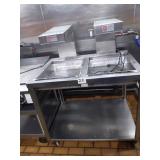 2 COMP DUMPSTATION 44" X 32" X 54"