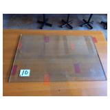 GLASS PIECES - (2) 31-3/4" X 21-3/4" (1) 35" X 10"