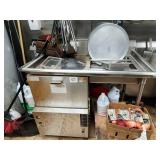 SS DRAINBOARD WITH SPRAY 48" X 30" X 40" TALL
