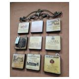 SET 9 PLAQUES & FRAME