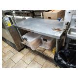 48" X 24" SS TABLE WITH CAN OPENER