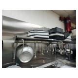 96" X 14" SS SHELF WITH BUILT IN 10