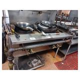 GAS DOUBLE WOK STOVE