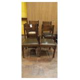 WOOD FRAME CUSHION SEAT CHAIRS