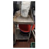 28" X 20" SS TABLE - NO CONTENTS