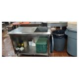 SS CABINET - HOLE ON TOP - 48" X 30"