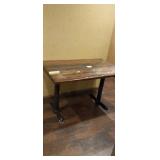WOOD TOP TABLES 4 SEAT DOUBLE BASE