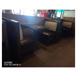 2 SEAT BOOTHS WITH TABLES 29" X 24"