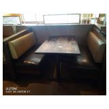 4 SEAT BOOTHS WITH TABLES 45" X 24"