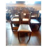 WOOD FRAME CUSHION SEAT CHAIRS