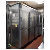 4 SPLIT HALF DOOR REMOTE REFRIGERATOR 112" WIDE