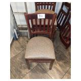 CHAIRS UPHOLSTERED SEAT CHERRY WOOD FRAME