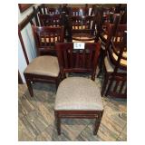 CHAIRS UPHOLSTERED SEAT CHERRY WOOD FRAME