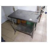 36" X 24" SS TABLE WITH CAN OPENER - NO CONTENTS