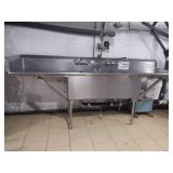 2 COMP SS SINK WITH DRAINBOARDS 108" X 30"