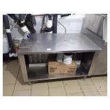 50" X 32" SS TABLE WITH CAN OPENER - NO CONTENTS