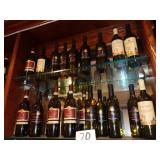 LOT EMPTY WINE BOTTLES