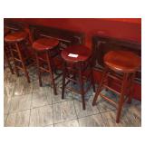 CHERRY WOOD STOOLS