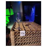 LOT 16 CHEF & SOMMELIER FLUTES W/ GLASS RACK