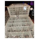 LOT 59 CHEF & SOMMELIER GLASSES W/ 3 GLASS RACKS