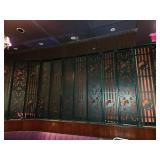 LOT CARVED WOOD ROOM DIVIDER PANELS