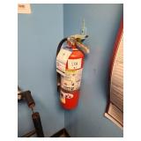 RED FIRE EXTINGUISHERS