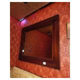 WOOD FRAME MIRROR 66" X 54" TALL