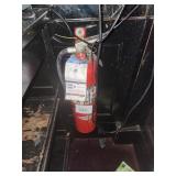 RED FIRE EXTINGUISHERS