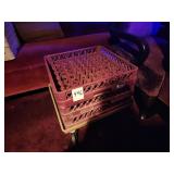 GLASS RACKS WITH DOLLY