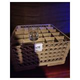 LOT 43 ROCK GLASSES WITH GLASS RACK