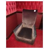 VELVET HIGH BACK CHAIR