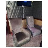 VELVET HIGH BACK CHAIRS
