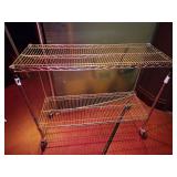 ROLLING METRO RACK 48" X 18" SHELVES