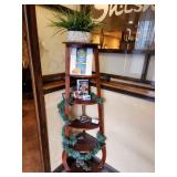 WOOD STAND DISPLAY SHELF 5