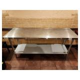 72" X 24" SS TABLE