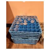 GLASS RACKS WITH GLASSES